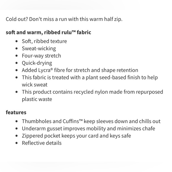 Lululemon It’s Rulu Run Ribbed Cropped Half Zip in Psychic Sz. 4 LW3GF2S - Picture 12 of 12